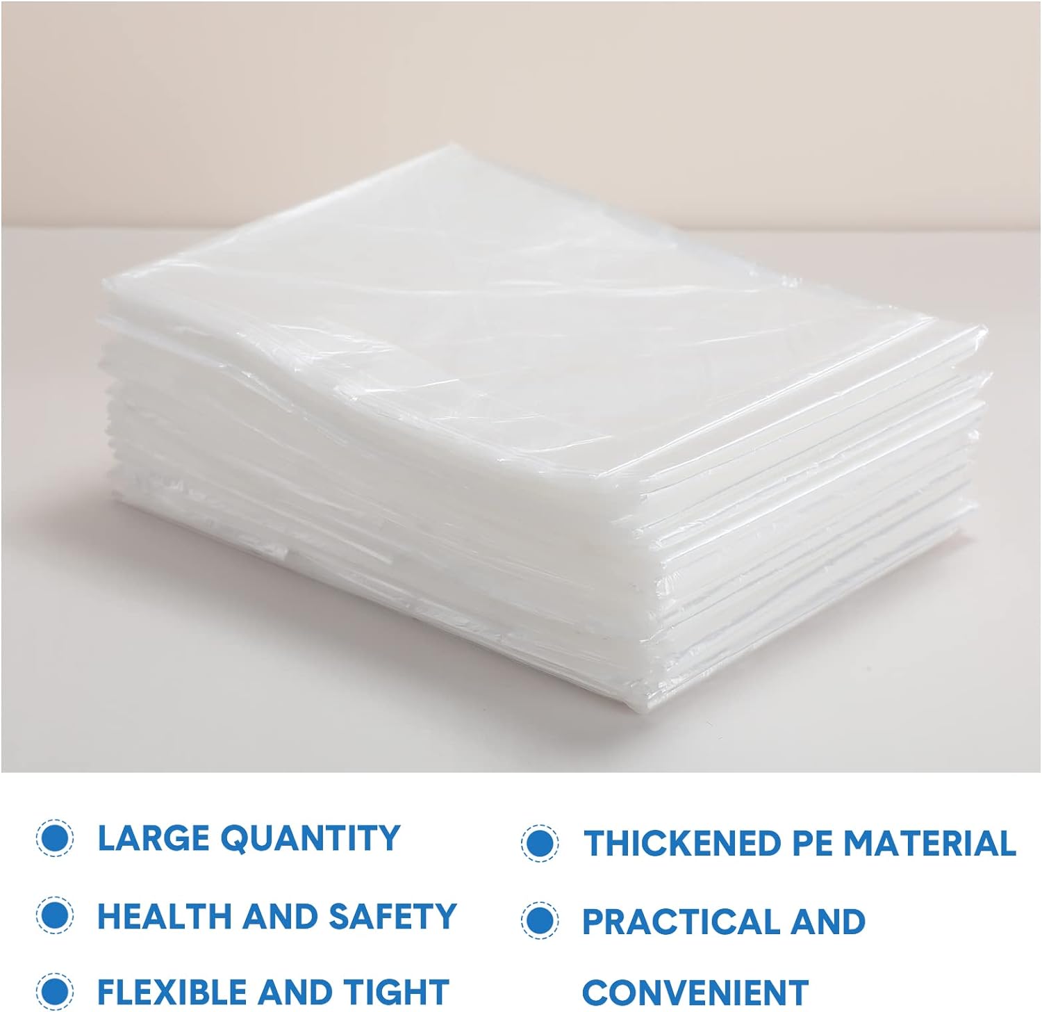 100 Pack Sauna Bag Plastic Body Wrap Disposable Sauna Blanket Liners 87 x 47 Inch Sauna Wrap Thicken Sauna Bag Infrared Sauna Blanket Applied Inside a Far Sauna Accessories for Beauty Salon Spa