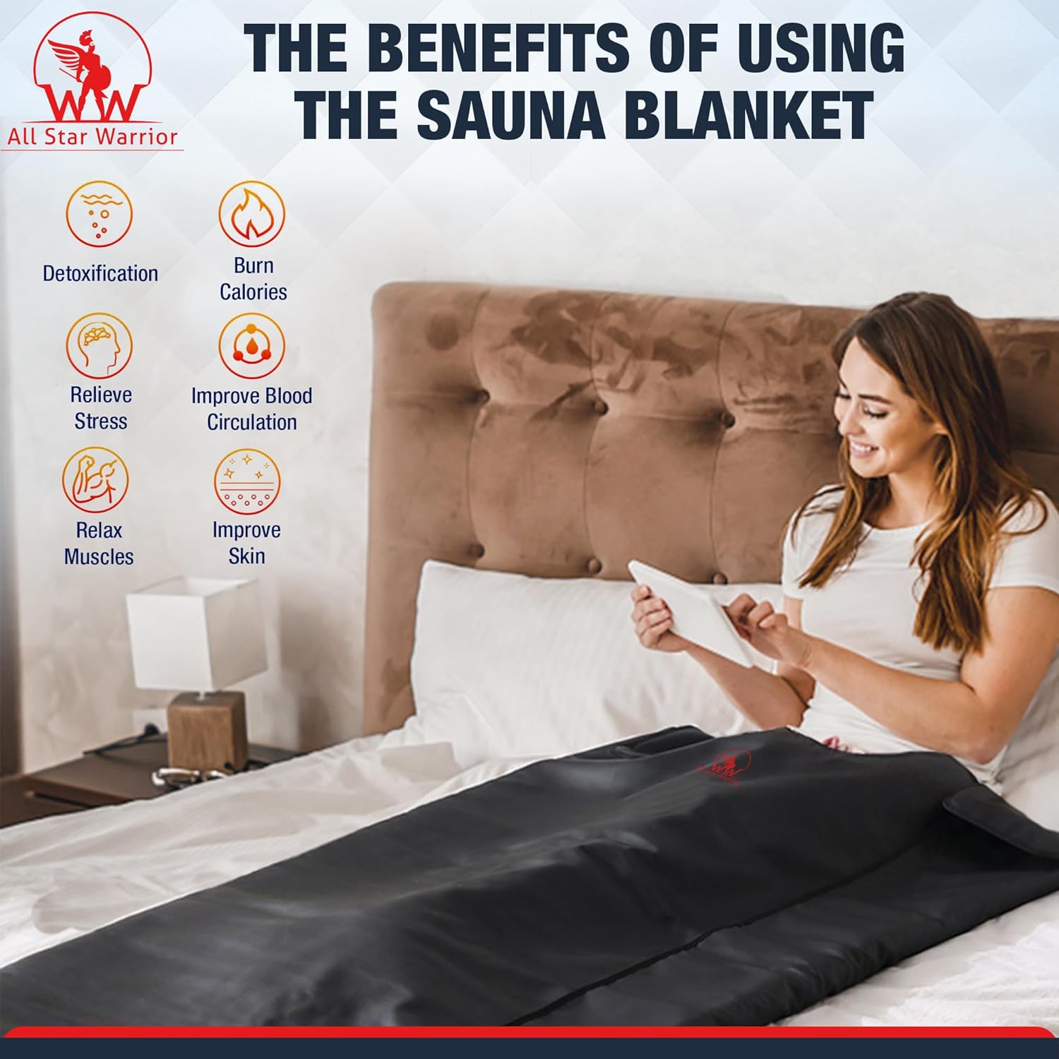 Premium Infrared Sauna Blanket - Portable Sauna for Home | Higher Dose Infrared Sauna Blanket for and Detox | Portable Infrared Sauna - Infrared Saunas for Home