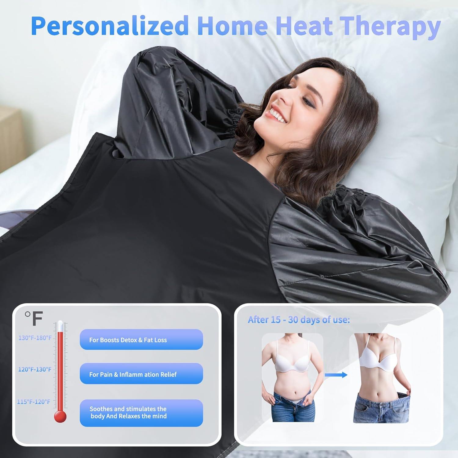 Sauna Blanket,Portable Infrared Sauna Blanket for Home,Detox Your Body and Mind Sauna Blanket,30-60 Minutes Timer, Durable Waterproof Sauna Blanket,Portable Infrared Sauna Blanket for Home,Detox Your Body and Mind Sauna Blanket,30-60 Minutes Timer, Durable Waterproof