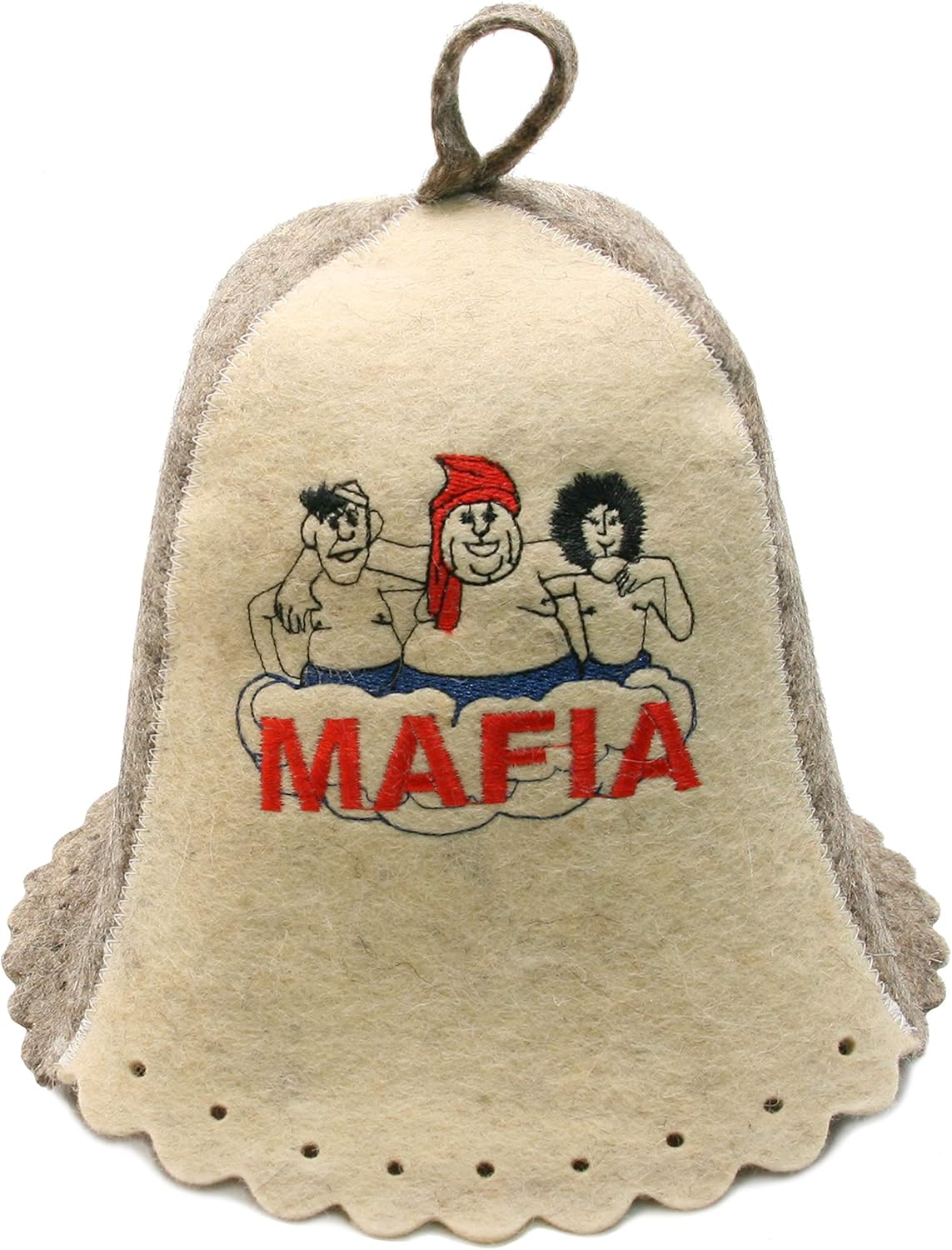 Wool Sauna Hat for Men and Women Mafia Protect Hair - Sauna Cap for Men - Banya Hat for Men - Felt Sauna Hair Protector - Home Sauna Accessories Luxury - Portable Sauna Head Cover Grey