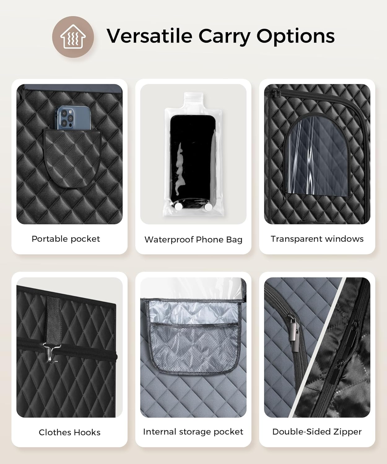 Infrared Sauna Blanket-Sauna Blanket for Home Use and SPA, Portable Design for Relaxation and Detoxification Highest 176℉, 20-60 Minutes Timer, 6 ft x 2.65 ft（Space Black）