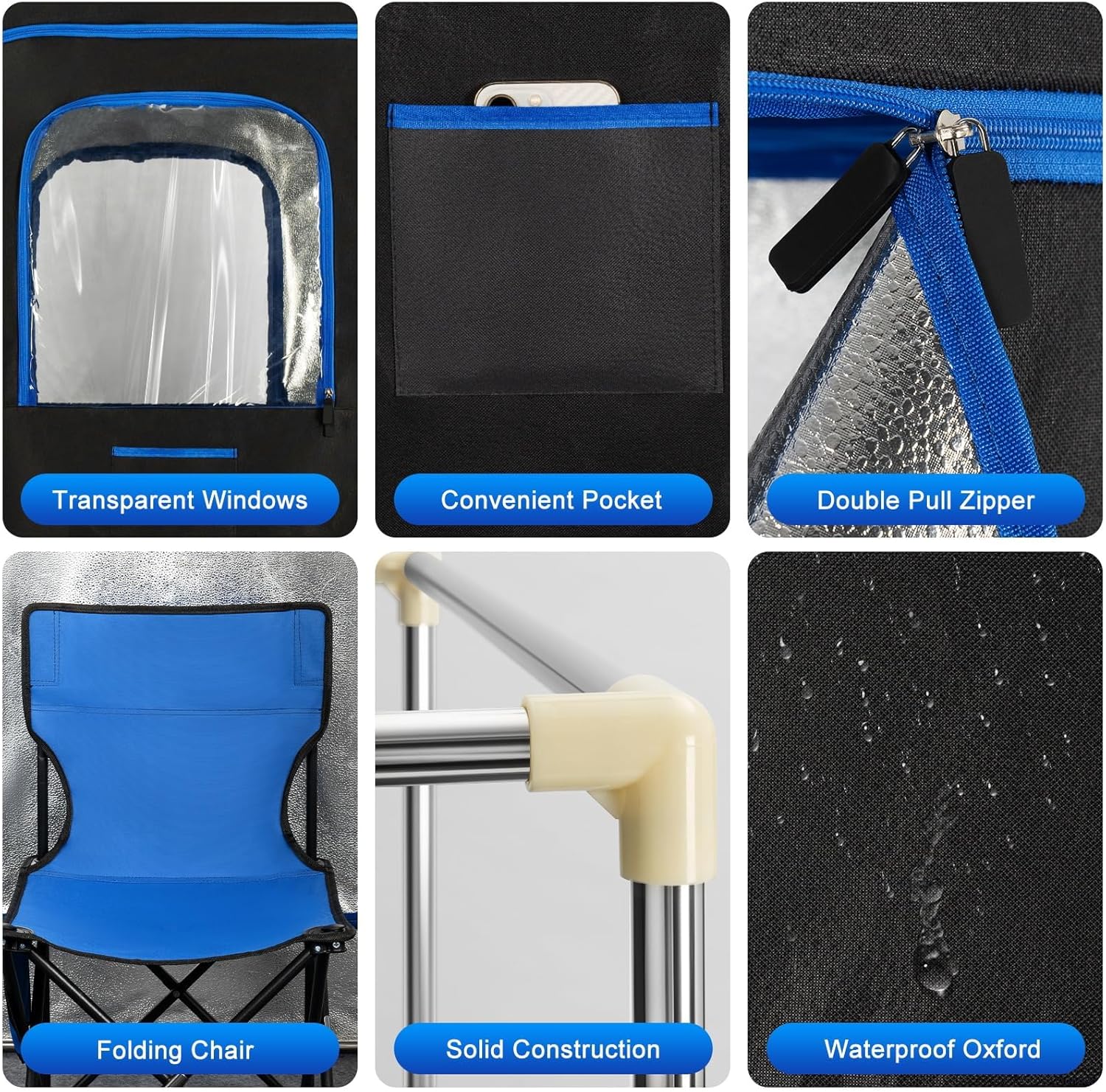 Upgraded Portable Sauna Box for Relaxation, Detoxification, Steam Sauna for Home with Steamer, Remote Control, Folding Chair, 9 Levels, 2.6’ x 2.6’ x 5.9’