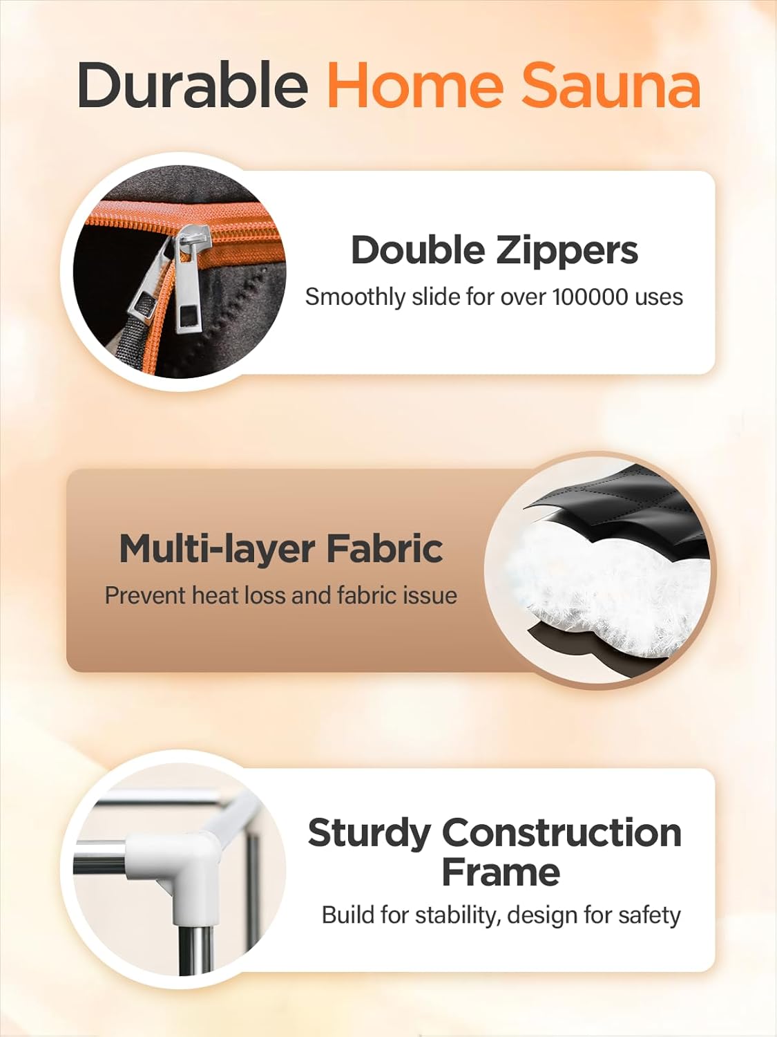 Portable Sauna Box for Home – Full-Size Steam Sauna Tent with 3L Steamer, 15-Level Temp Control, Timer, Foldable Chair  Remote | Easy Setup Indoor Personal Sauna