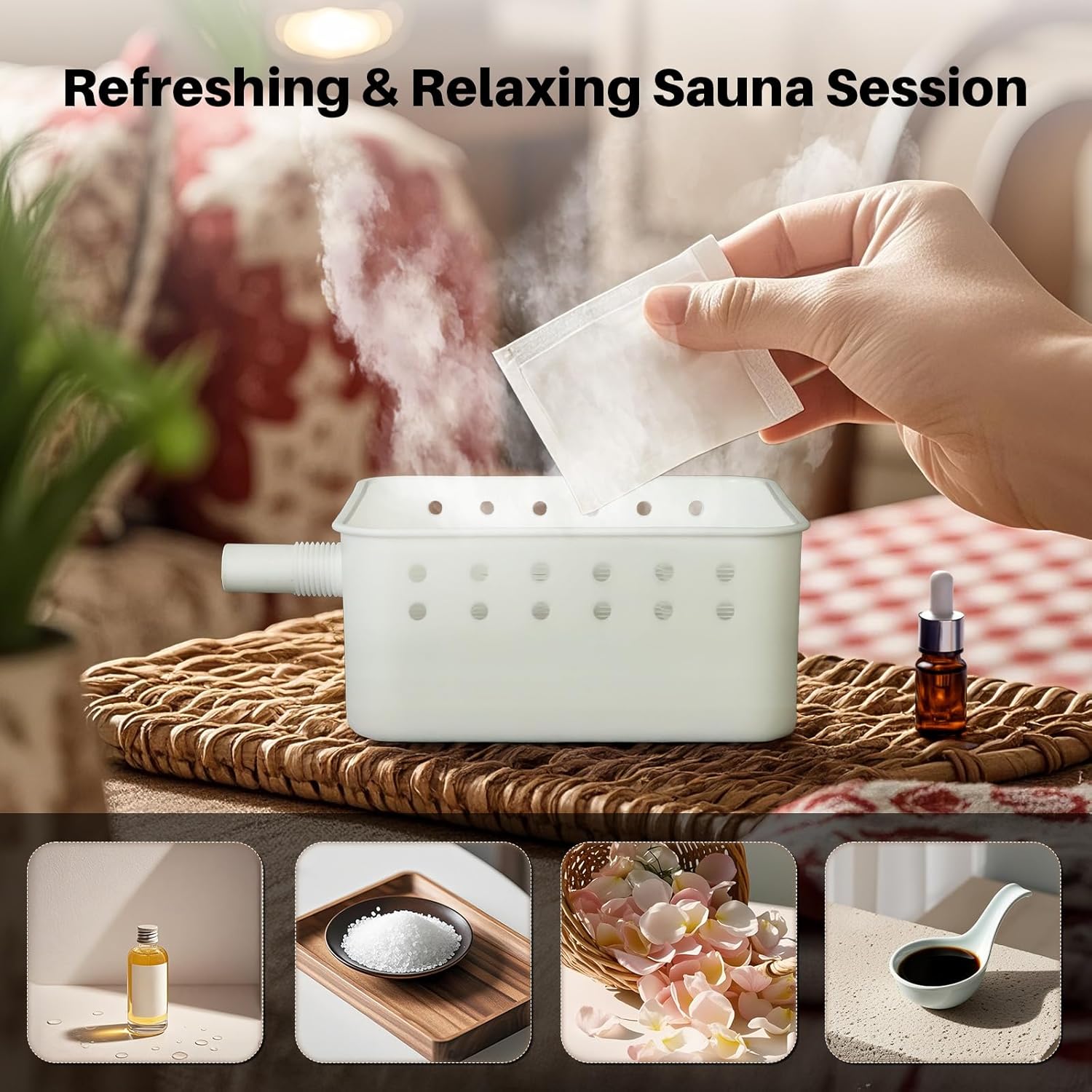 TOREAD 2025 Portable Steam Sauna for Home, Personal Full Body Sauna Tent with 1000W Steamer, Foldable Home Spa Sauna for Relaxation, Gym, Yoga(Oxford Fabric, Easy Setup, Compact Design)