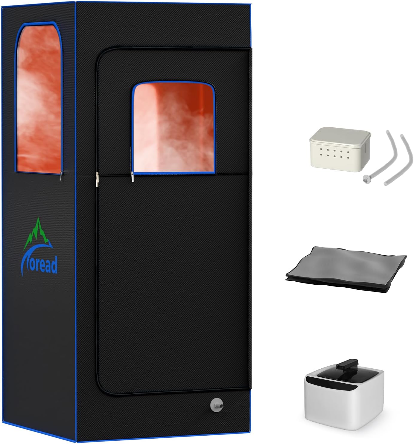 TOREAD 2025 Portable Steam Sauna for Home, Personal Full Body Sauna Tent with 1000W Steamer, Foldable Home Spa Sauna for Relaxation, Gym, Yoga(Oxford Fabric, Easy Setup, Compact Design)