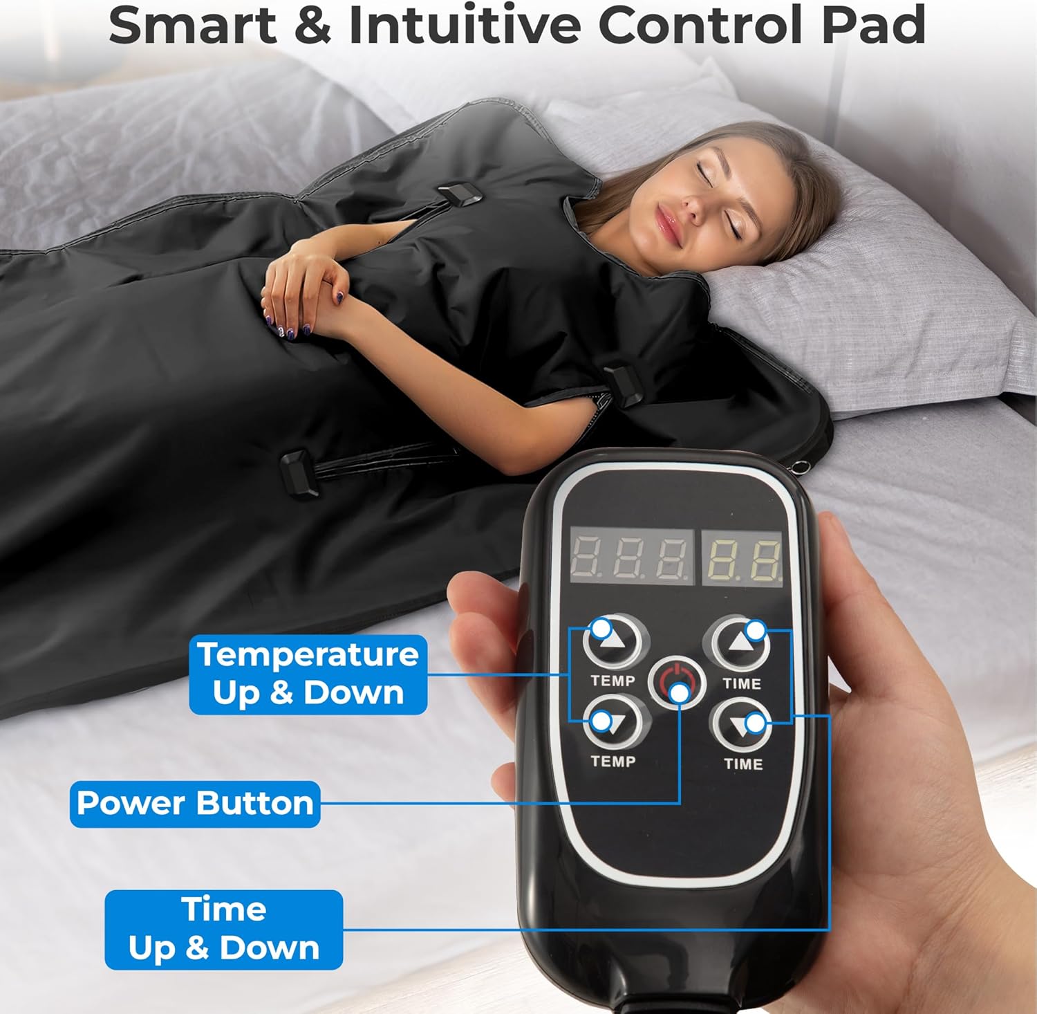 Golden Wave Far Infrared Sauna Blanket for Relaxation, Detoxification, and Home Spa Heat Therapy, Portable Personal Detox Wrap for Men and Women, Adjustable Temperate Settings Golden Wave Far Infrared Sauna Blanket for Relaxation, Detoxification, and Home Spa Heat Therapy, Portable Personal Detox Wrap for Men and Women, Adjustable Temperate Settings