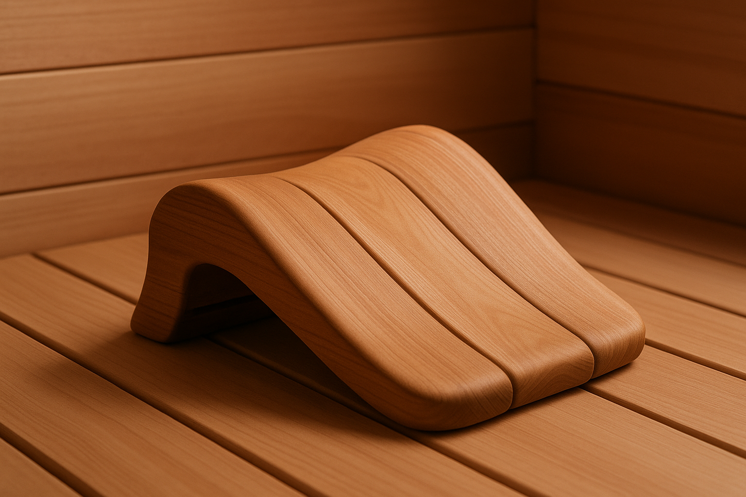 HSE Canadian Red Cedar Modern Sauna Headrest (Pack of 2)
