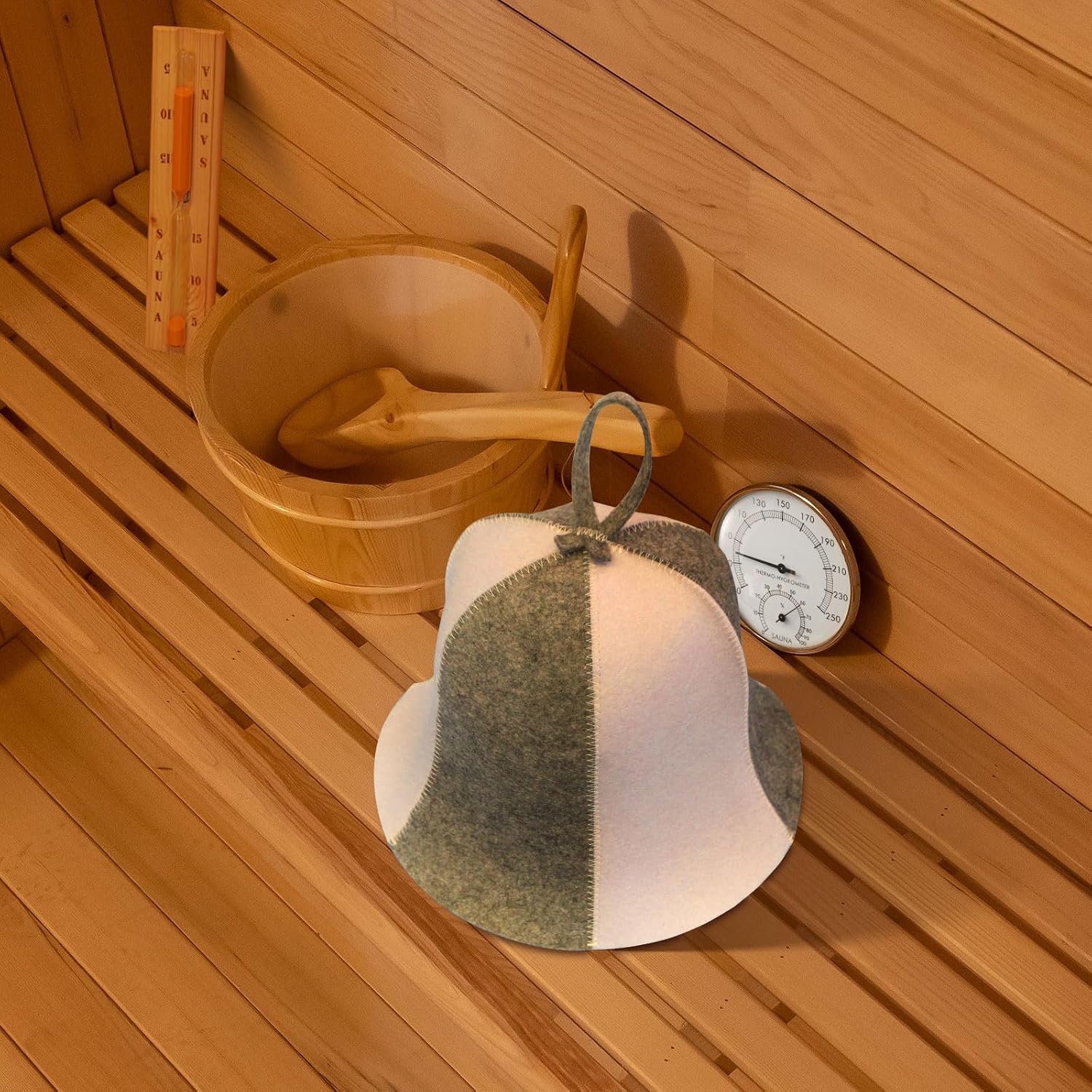 Sauna Hat, Felt Sauna Hat for Women and Men, Protect Hair, Stay in Sauna Longer, Enhance Sauna Benefits, Regulate