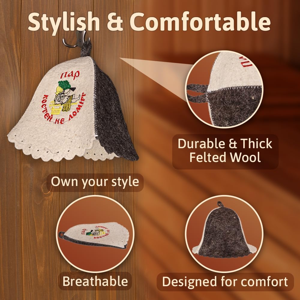 Wool Sauna Hat Banya Hat Review